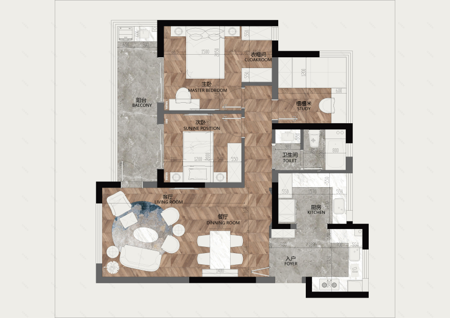 皖投万科天下艺境 106㎡精装房改造,现代简约风格演绎个性生活-17
