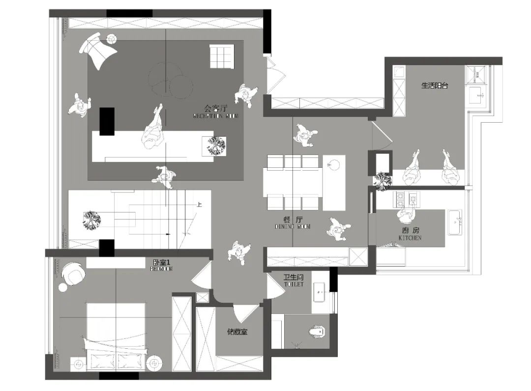 重庆星瀚雅府现代极简风设计丨中国重庆丨KD 室内设计事务所-18