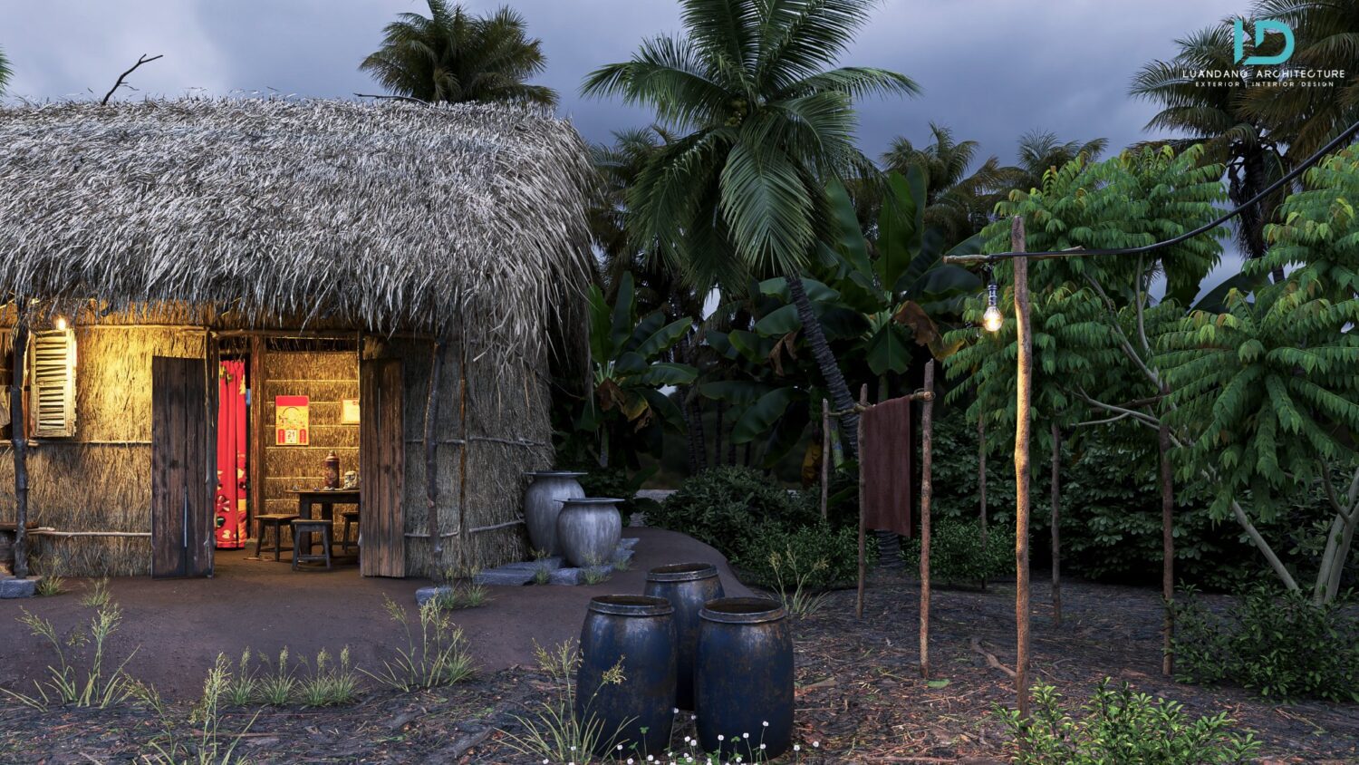 草图大师房屋场景模型-4