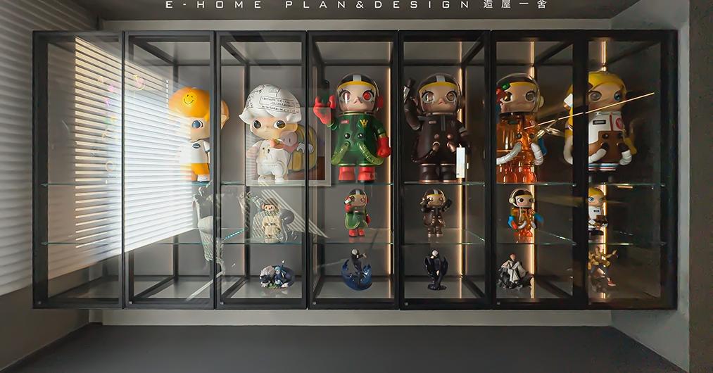 泡泡玛特手办屋主个性生活住宅设计丨逅屋一舍-31