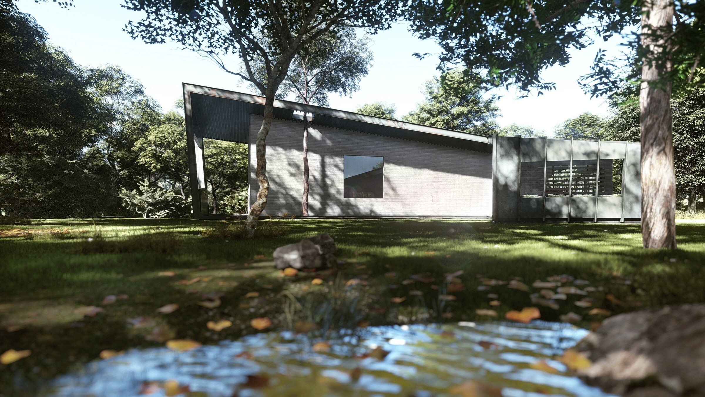 三角形的独立别墅 · Heram Architects 的绿色温室设计-19