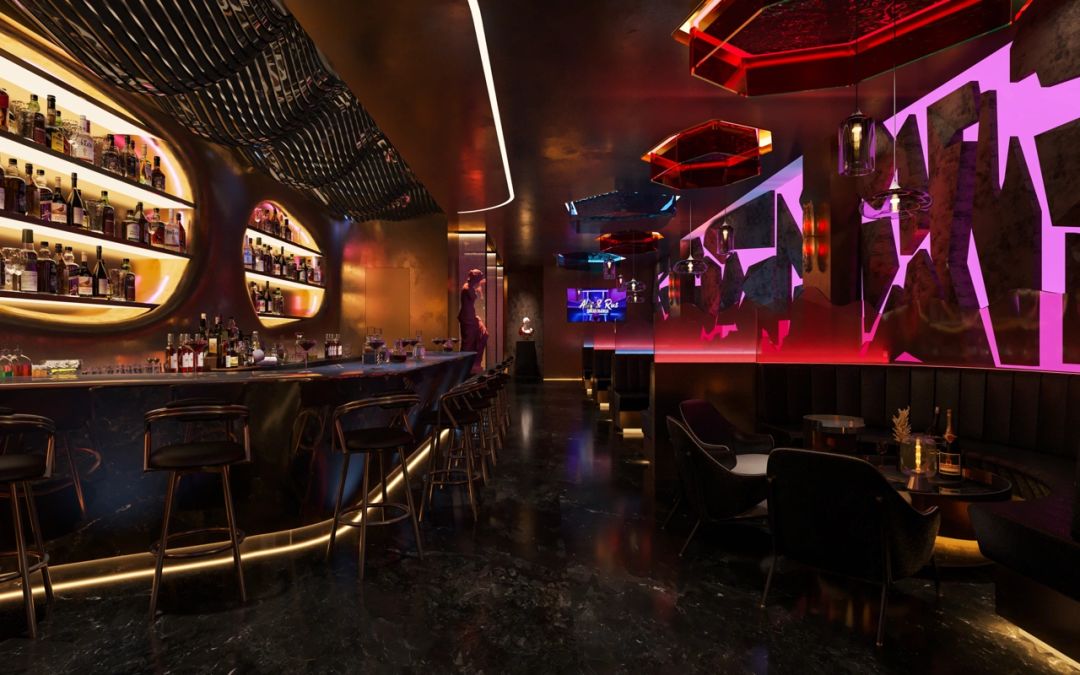 古希腊神话元素注入现代轻奢餐吧设计丨中国青海-5