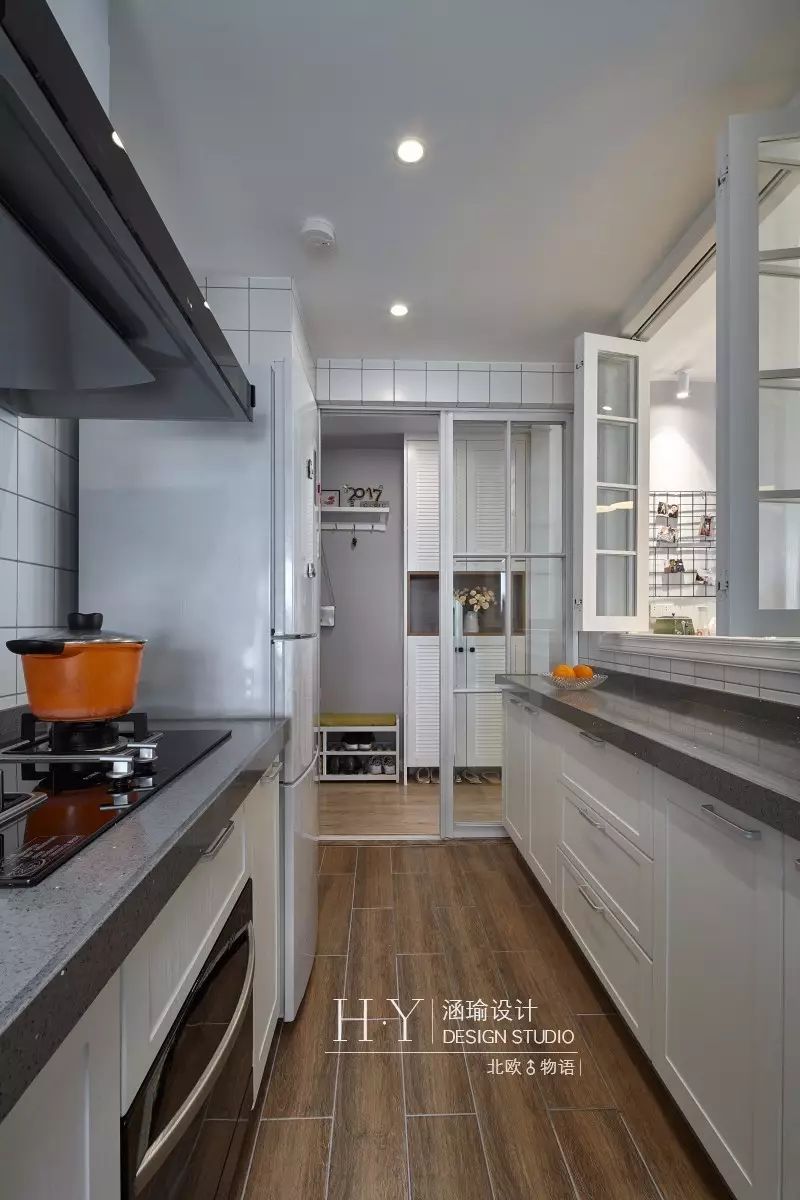 涵瑜设计打造 89㎡北欧清新风,实现空间通透与互动-42