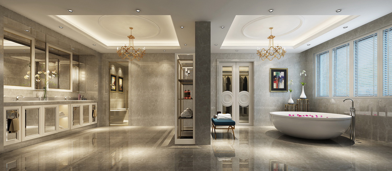 雅白简约法式2层别墅-4