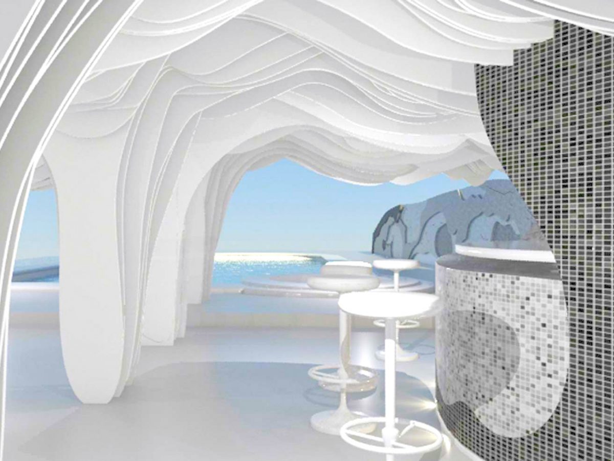 The Wave Pergola - Utopia Hotel Design Staging-5