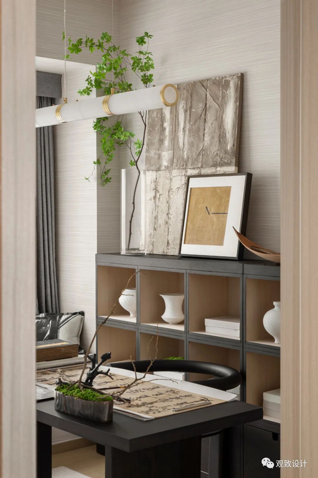 观致设计 | 中山映月台样板间：山水雅韵，淡墨写意-61