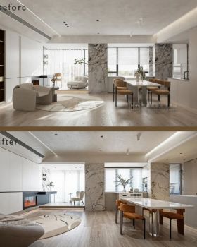 《骄阳》作品 · 闹市中的温馨舒适之家丨中国深圳丨深圳市尺子艺术设计有限公司