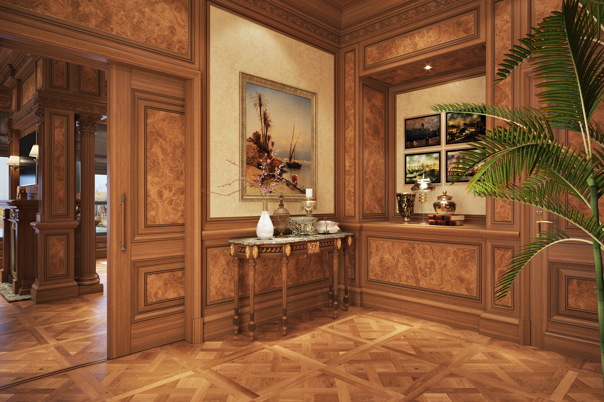 Luxury Classic Office Interior-5