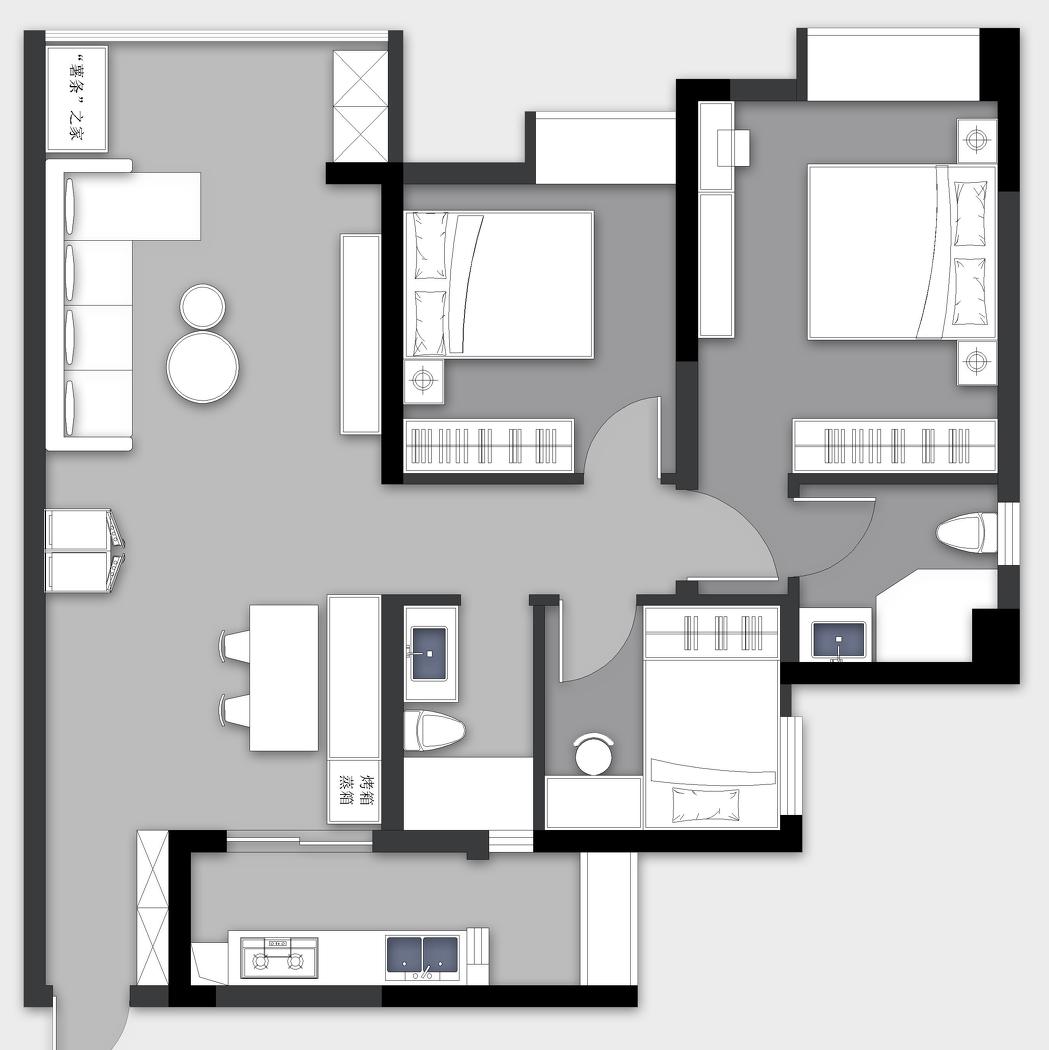 温馨色彩碰撞,个性空间打造-0