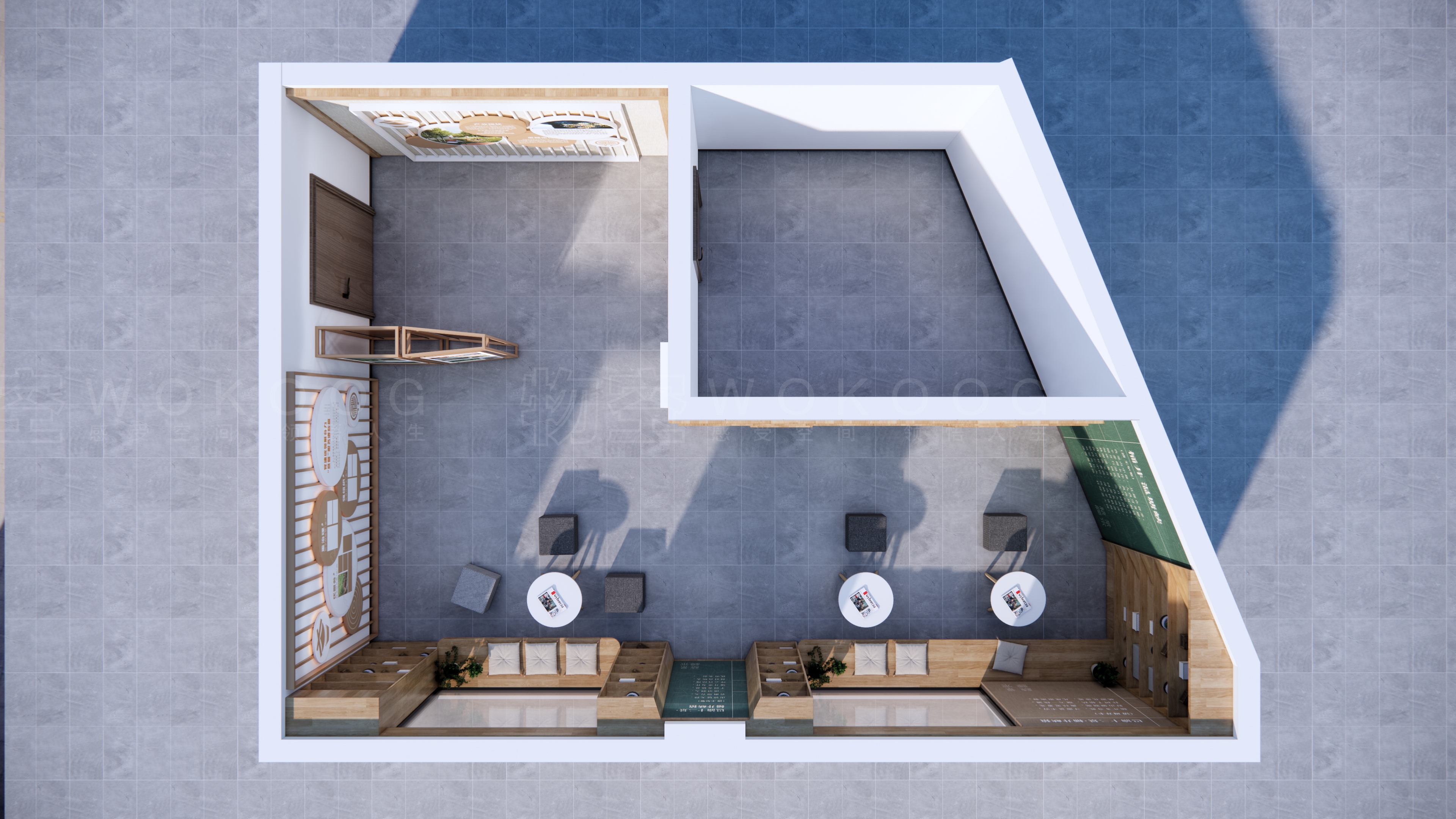 社区活动中心 / 小型休闲+阅读+展示空间-5