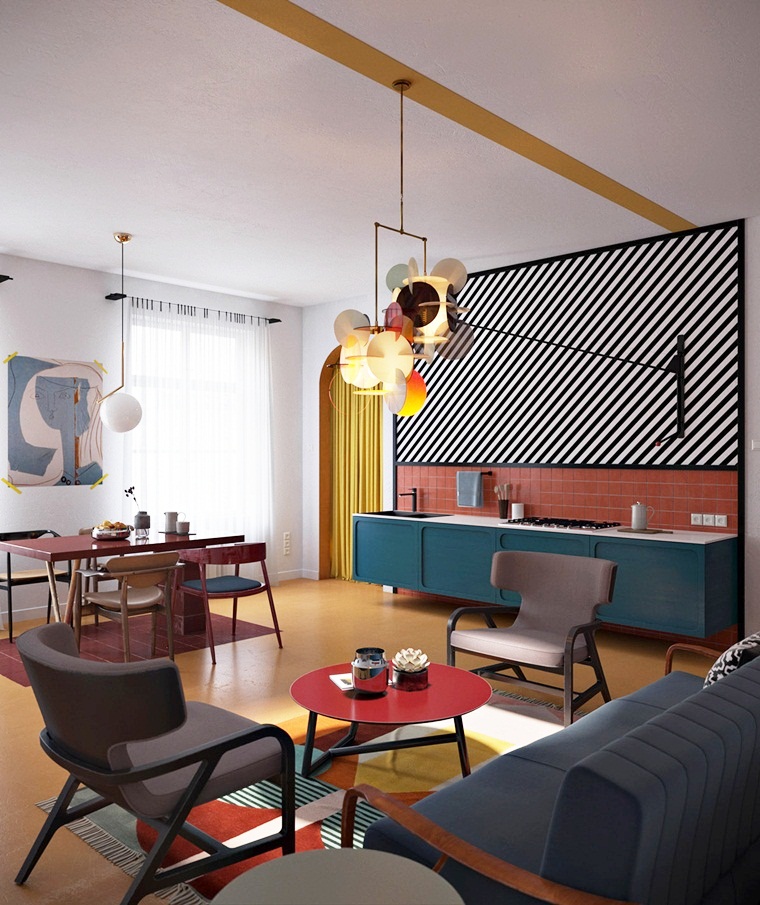乌克兰新锐设计师打造蒙德里安风格家居空间-2