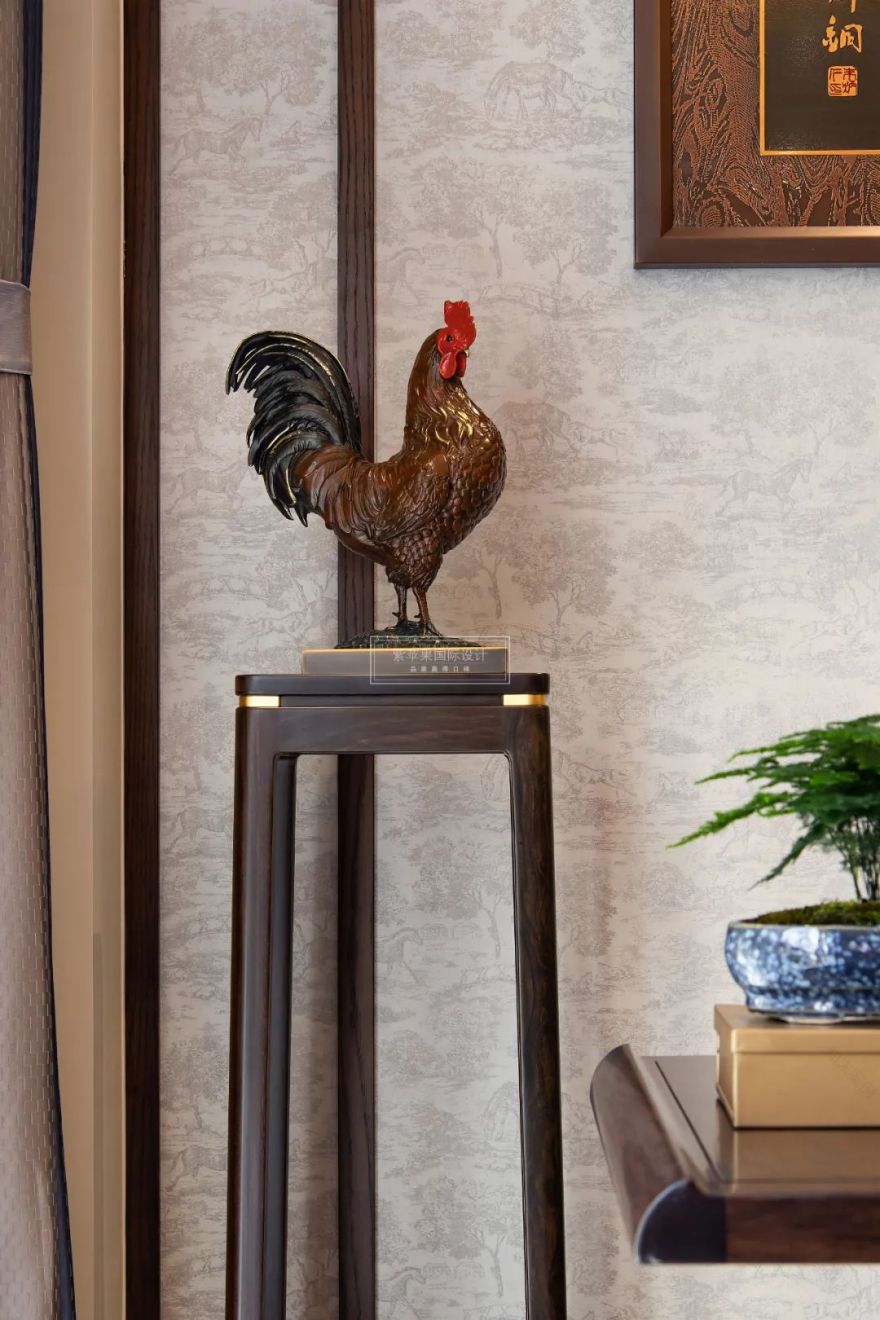 古韵相会,众和东苑 260㎡中式雅居丨紫苹果国际设计-127