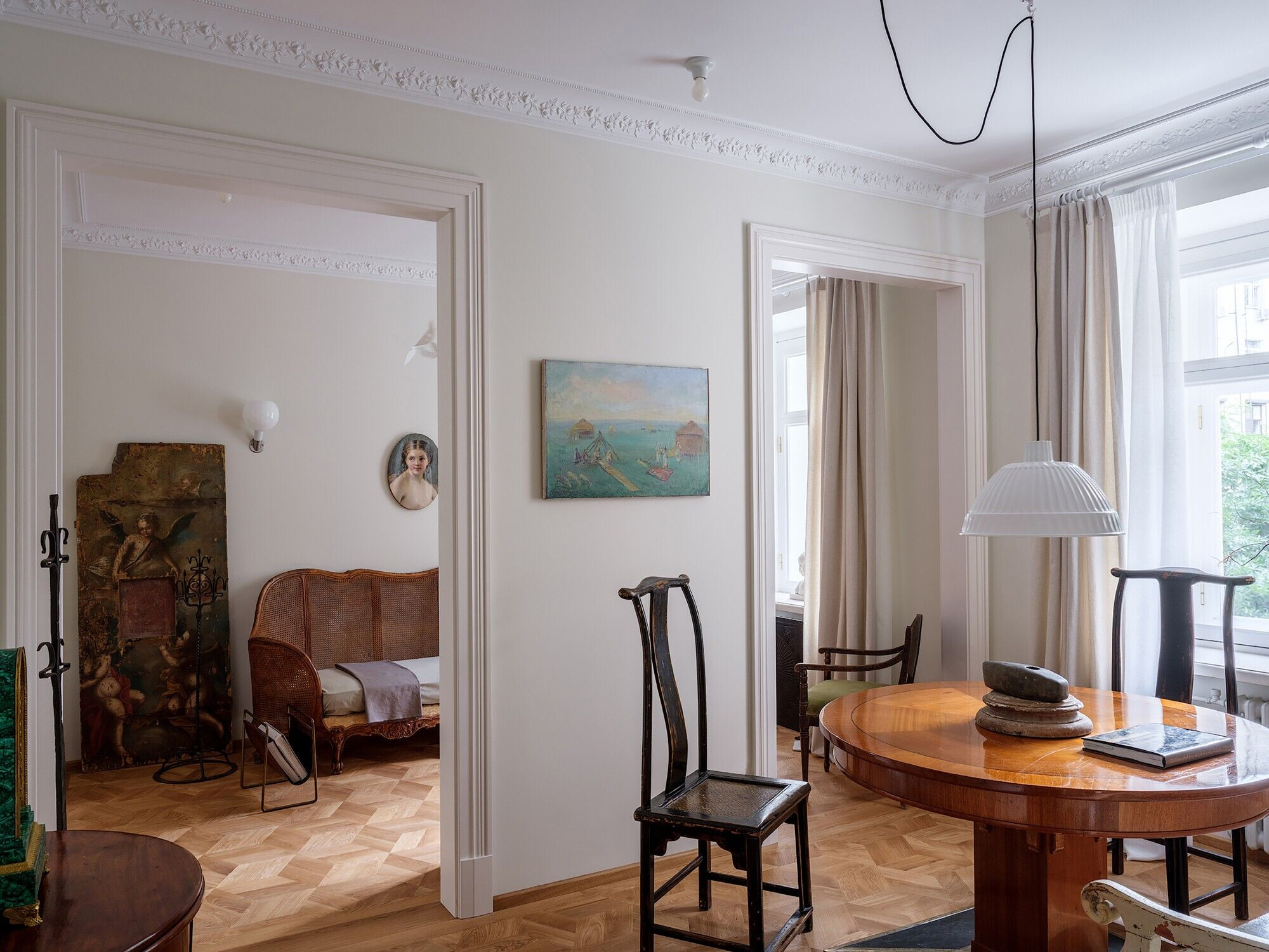 莫斯科历史中心区 19 世纪复古公寓-51