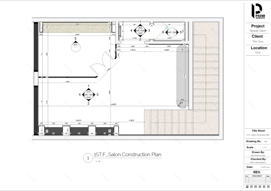 奢华沙龙设计理念
注:你提供的Lu·urious可能拼写有误,推测应该是Luxurious 丨沙特阿拉伯利雅得丨Patio Architects L.L.C-6