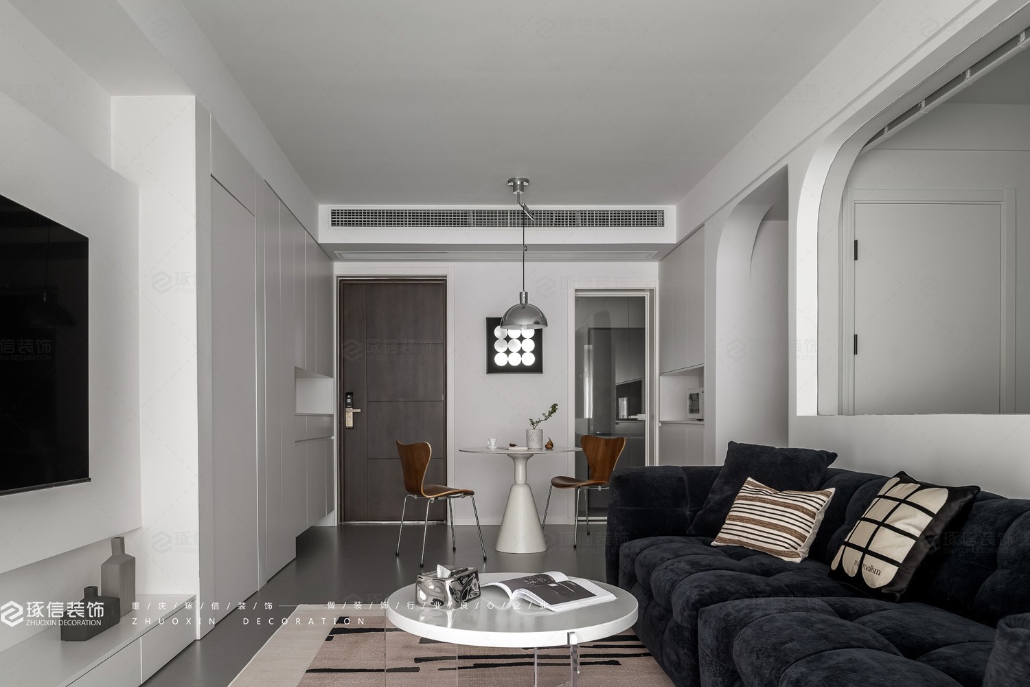 包豪斯混搭酷现代空间丨琢信装饰-12