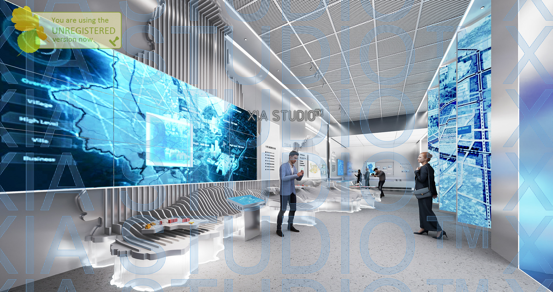 某城区规划展厅设计-2