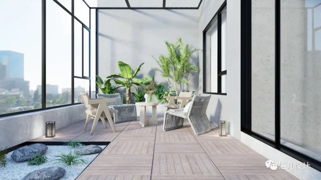 武汉 300 平一居室,原木日式风格演绎舒适生活-13