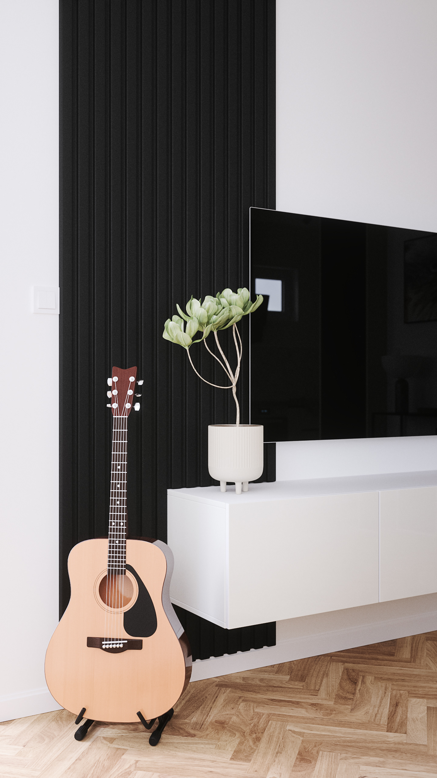 开放式空间居住体验（注：这里居住体验是结合常见语境推测的一种较合理理解，如果living在原文有更明确的指向，比如生活等，可按需调整） 丨Posh Render Studio-19