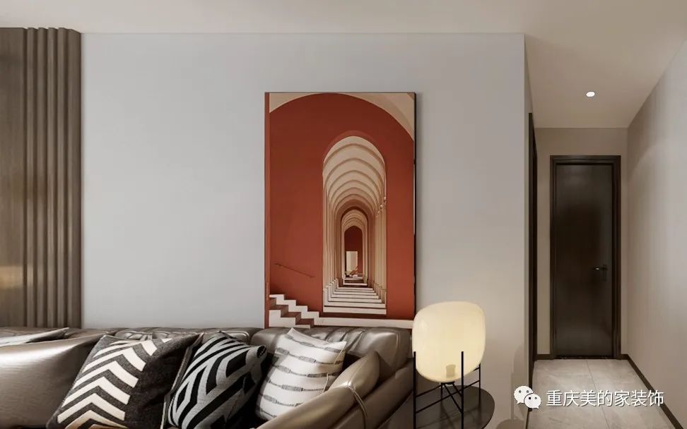 现代摩登家居,演绎高级灰与爱马仕橙的时尚碰撞-24