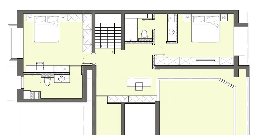 现代轻奢复式住宅设计-23