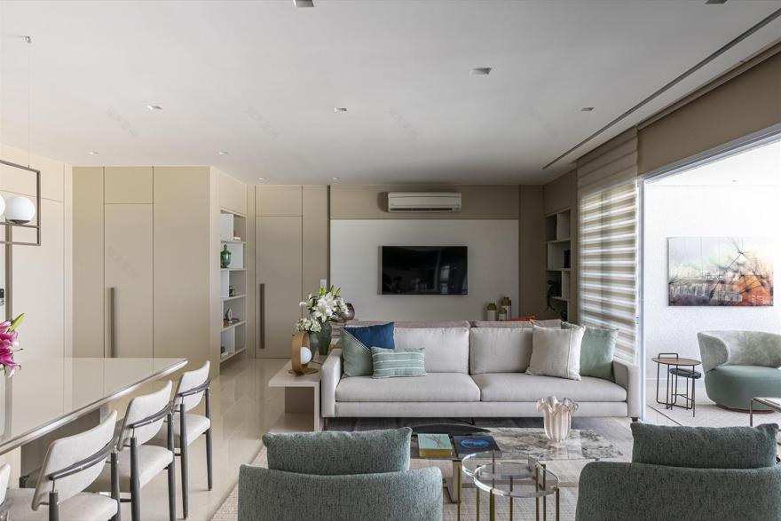现代简约的巴西 Osasco 公寓设计-7