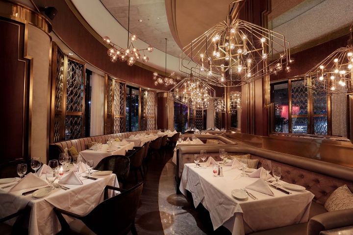 Ruth Chris Steak House寿司吧室内设计丨印度丨Metaphor Interior建筑事务所-1