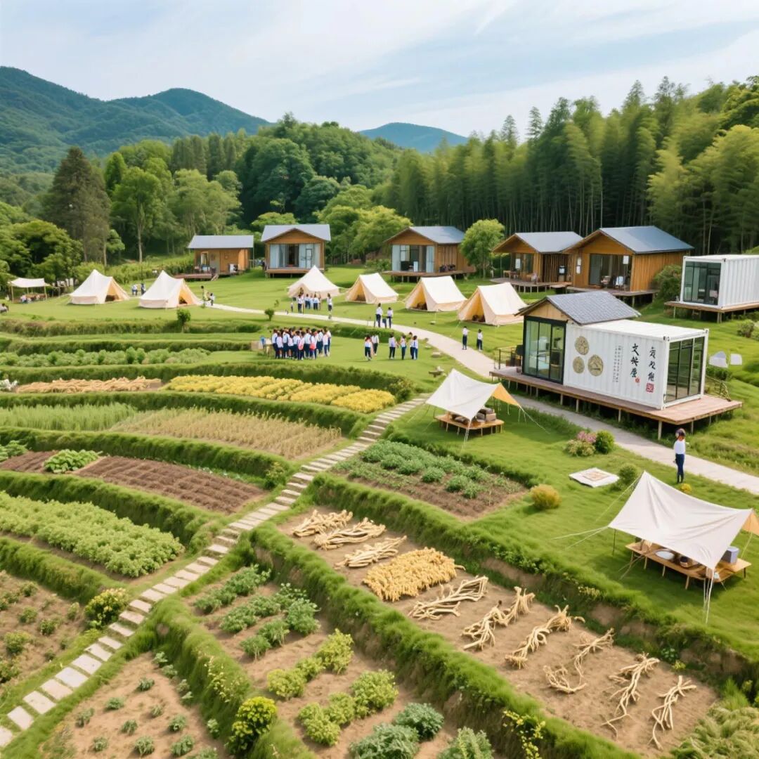 南方城市近郊100亩中草药农文旅规划设计建造与运营-85