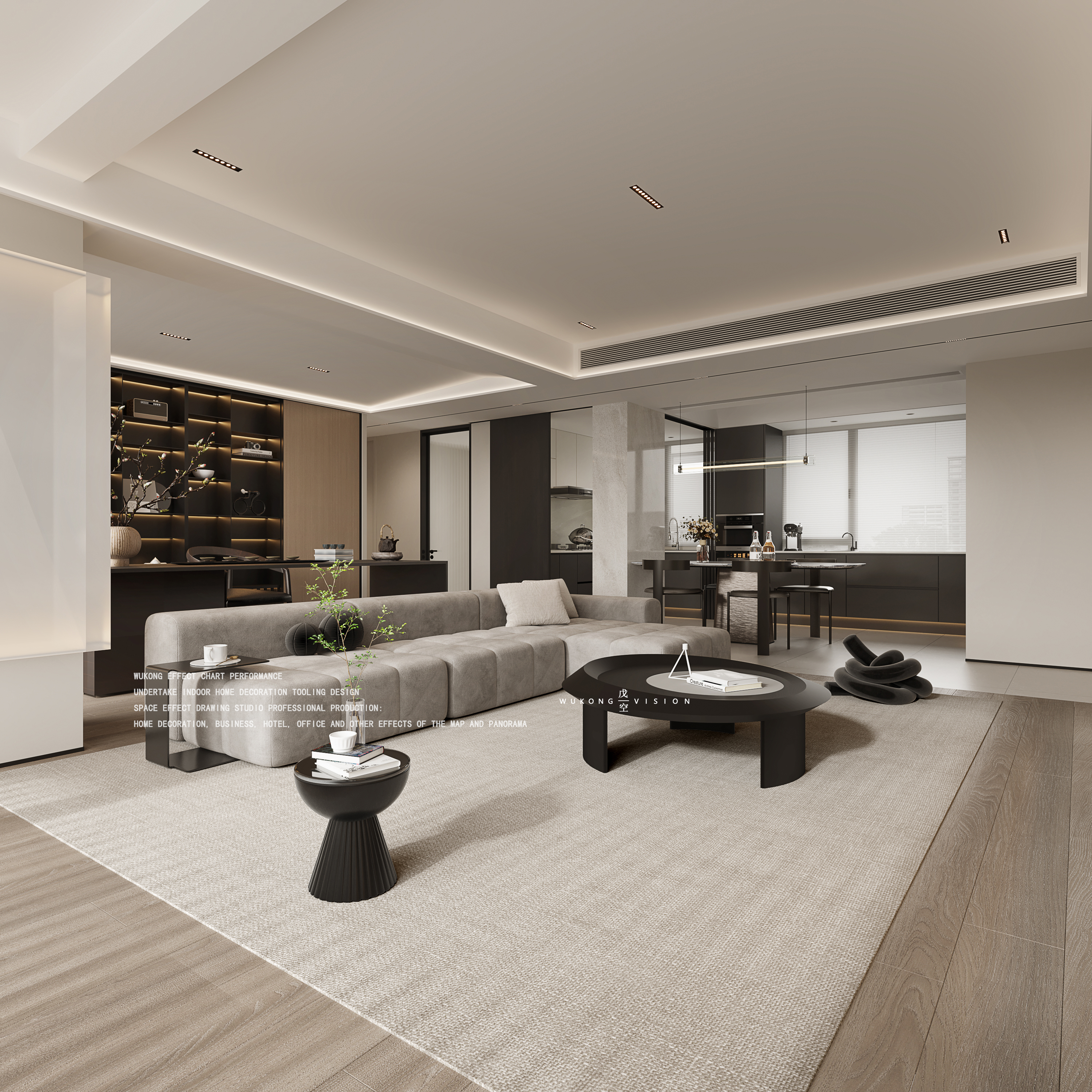 戊空效果图表现一黑白灰风格-5