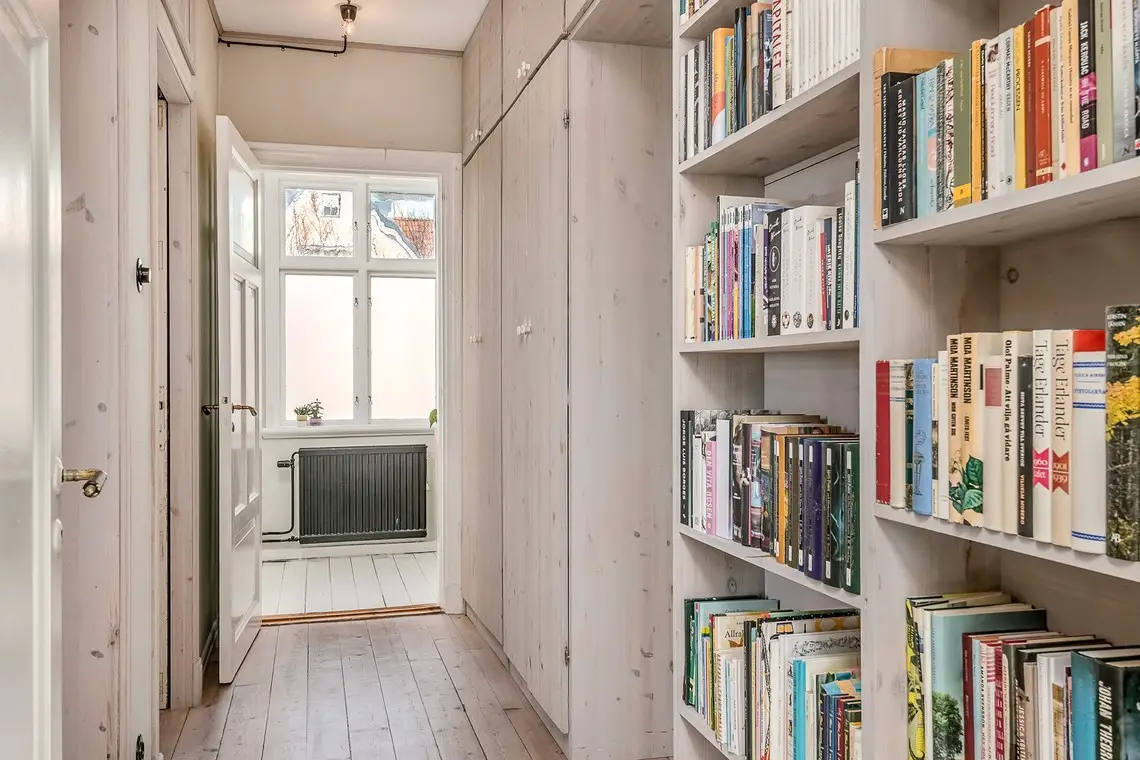 复古色彩的瑞典老屋厨房-14