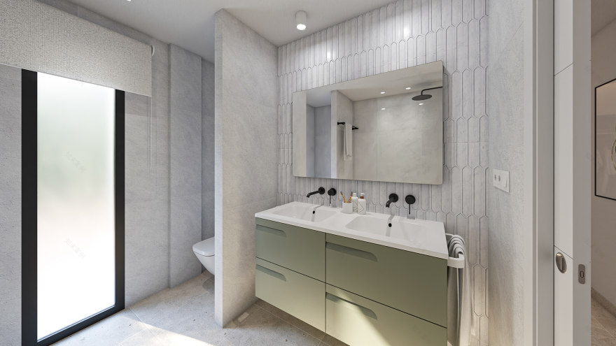 阿尔考辛独栋带泳池住宅3D可视化项目丨西班牙马拉加-23