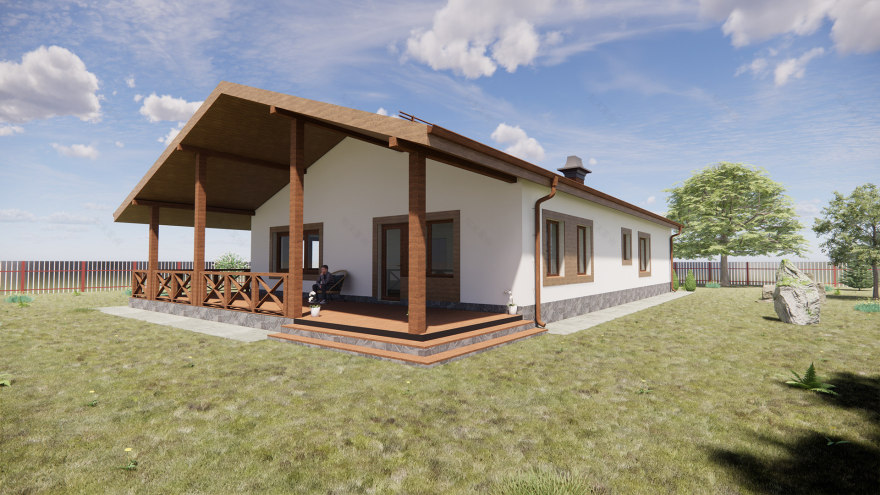 一层页岩风格住宅-2