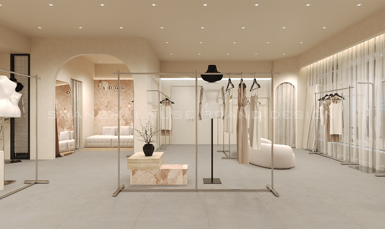 “MIIDII”女装店侘寂风购物空间设计丨木村空间设计有限公司-14