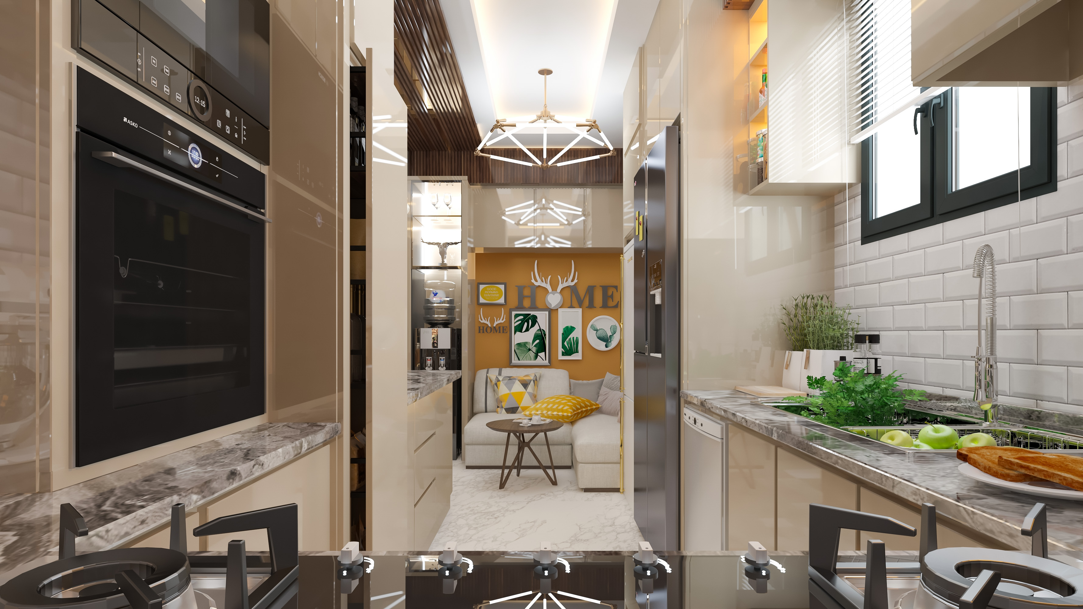 living room with open kitchen-15