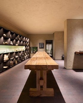 Chawan Cabinet exhibition by Theaster Gates