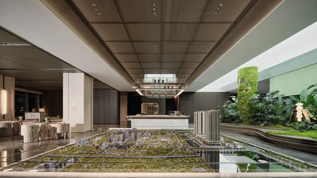 深圳宝安珺悦名都售楼中心,样板间,架空层丨中国深圳丨段志,梁世荣,游洁,黄昭程,卢渝-22