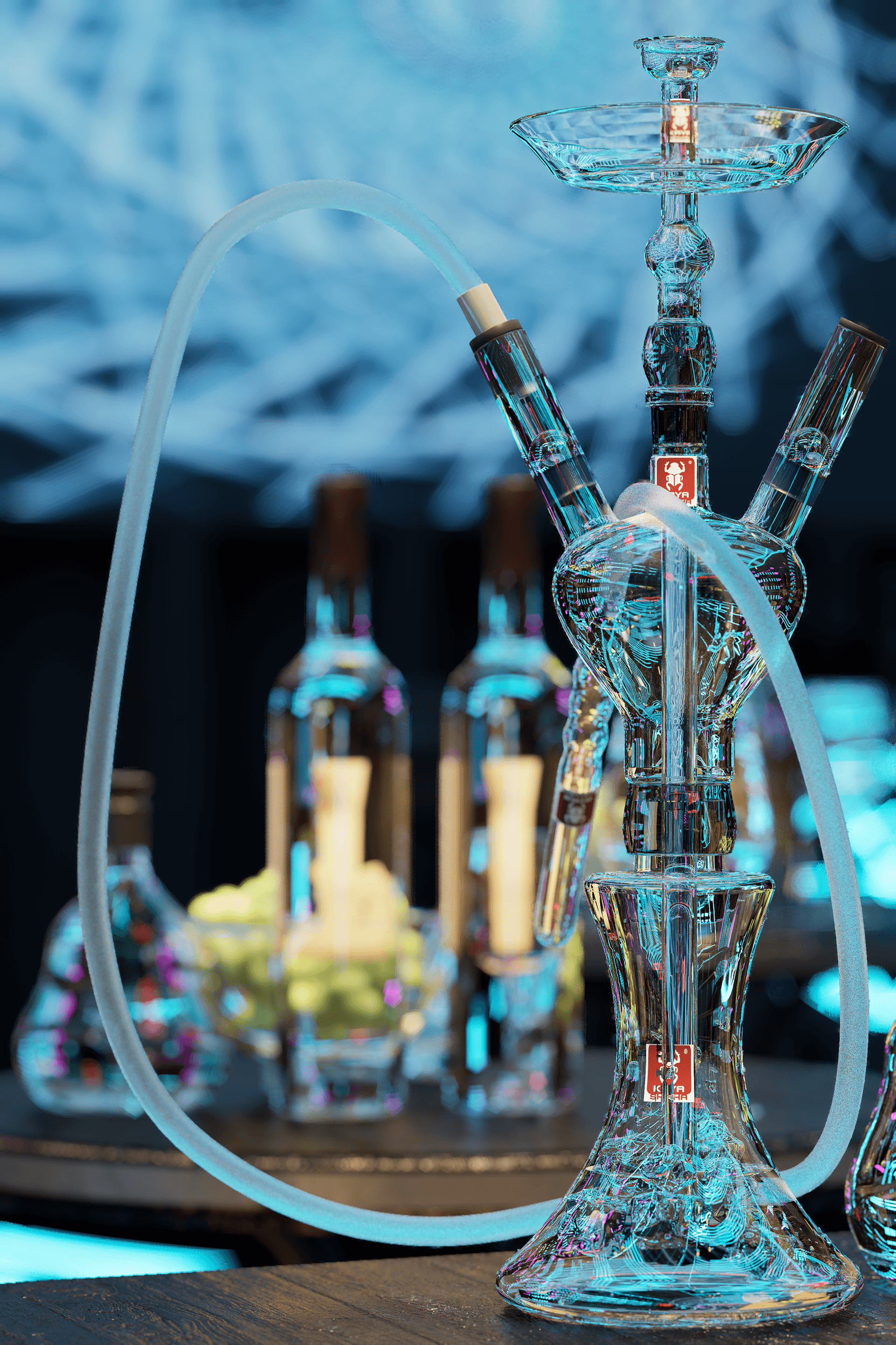 Futuristic Bar Interior | 3D Visualization-2