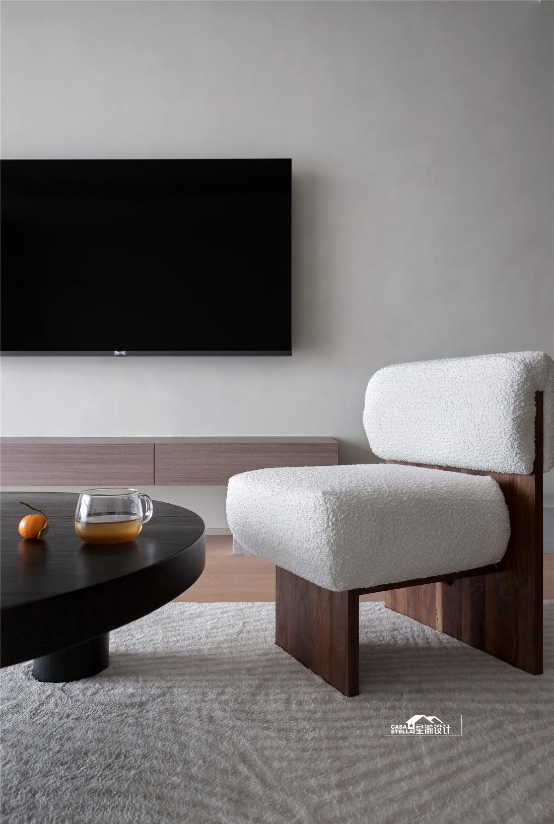 平层暖色调空间设计丨星瀚设计-9