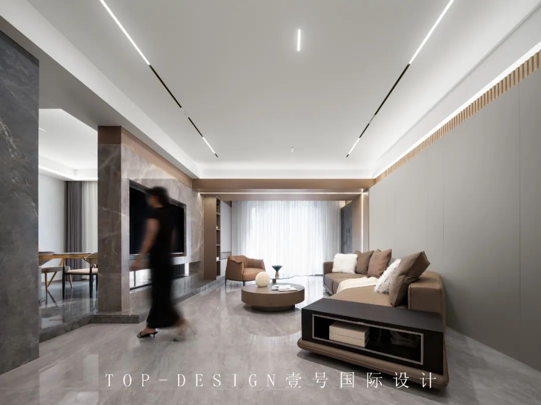 香山麓院现代轻奢别墅设计丨壹号国际设计-23