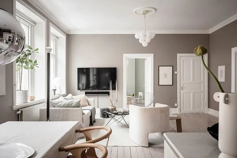 哥德堡北欧米色温暖公寓-9