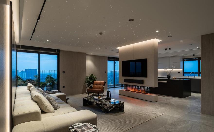 现代轻奢风新房装修项目-11