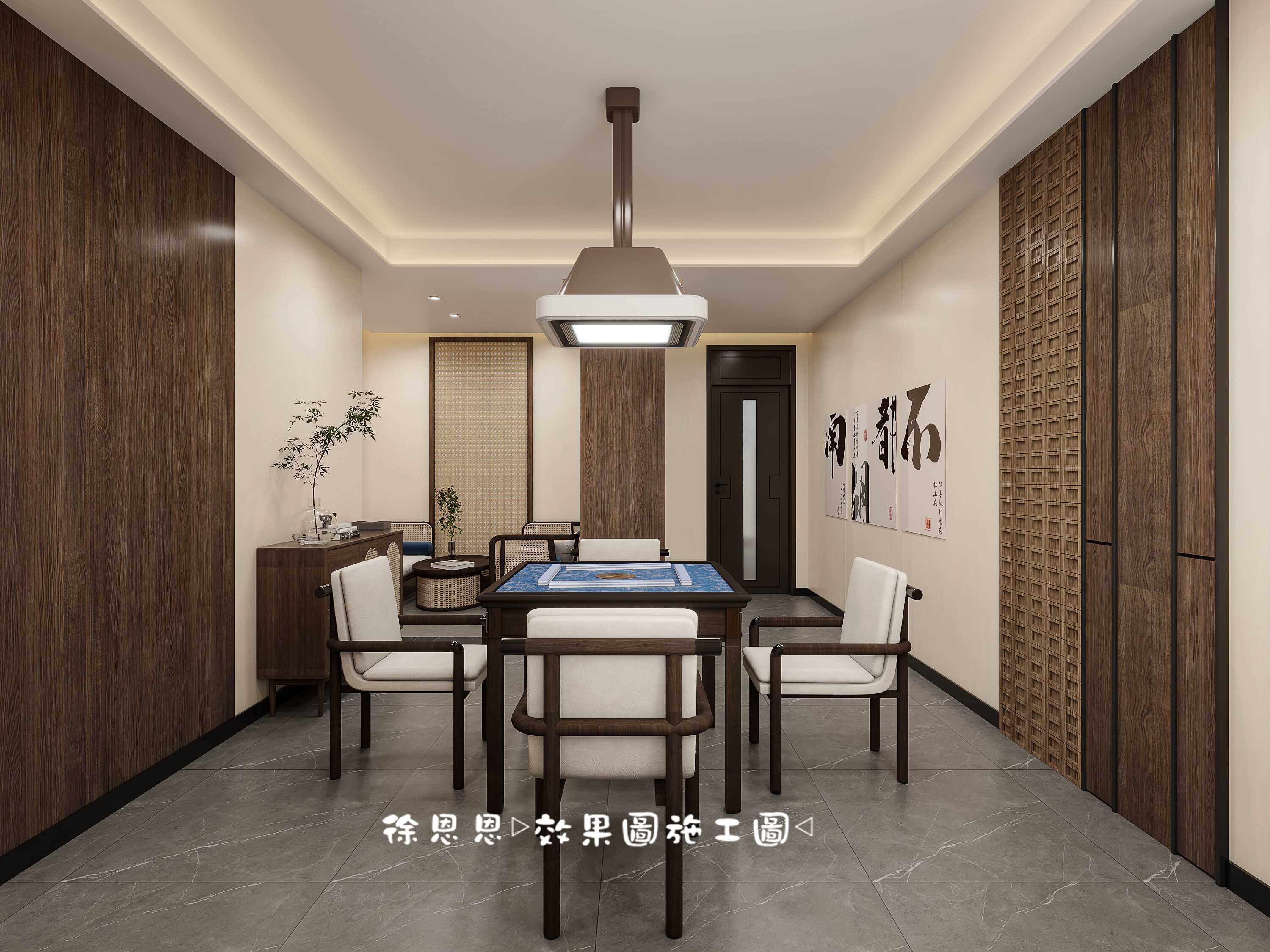 新中式棋牌室，打造休闲娱乐双空间-6