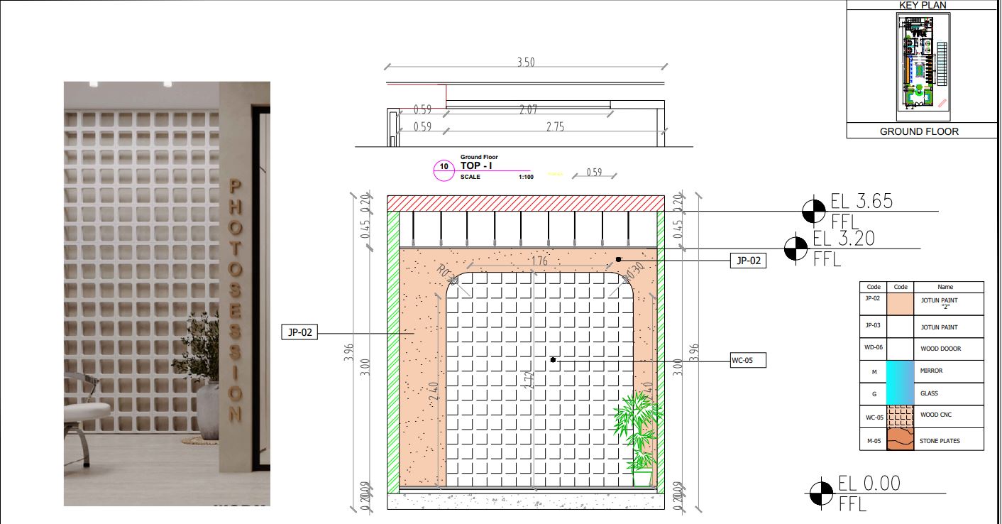 shop drawing for BEAUTY SALON-14