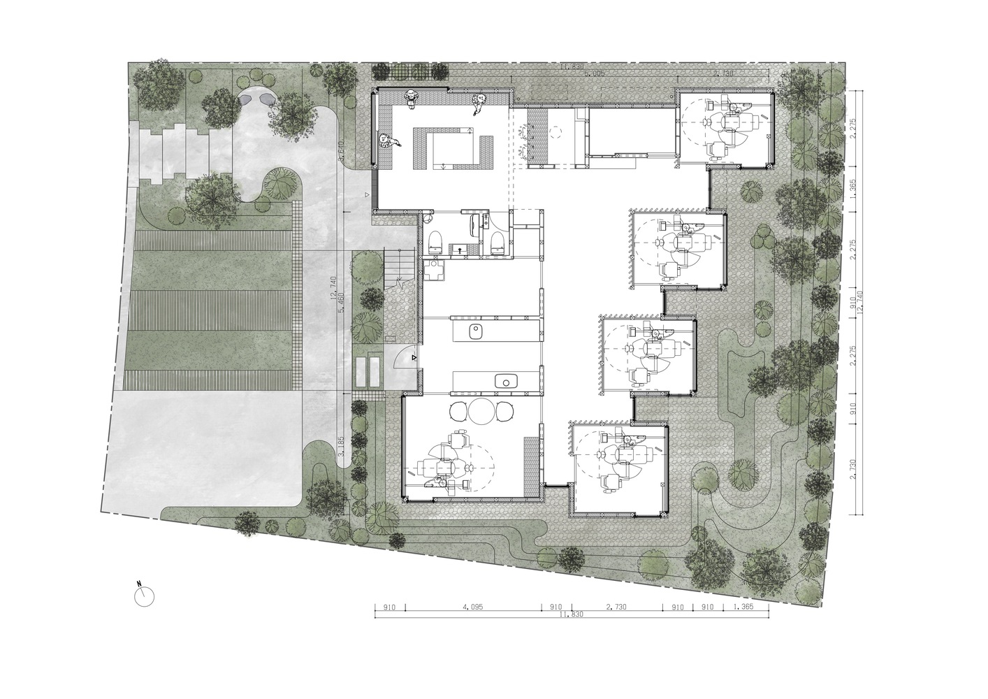 日本森林中的牙科诊所丨YYA,Yusuke Yoshino Architects-16