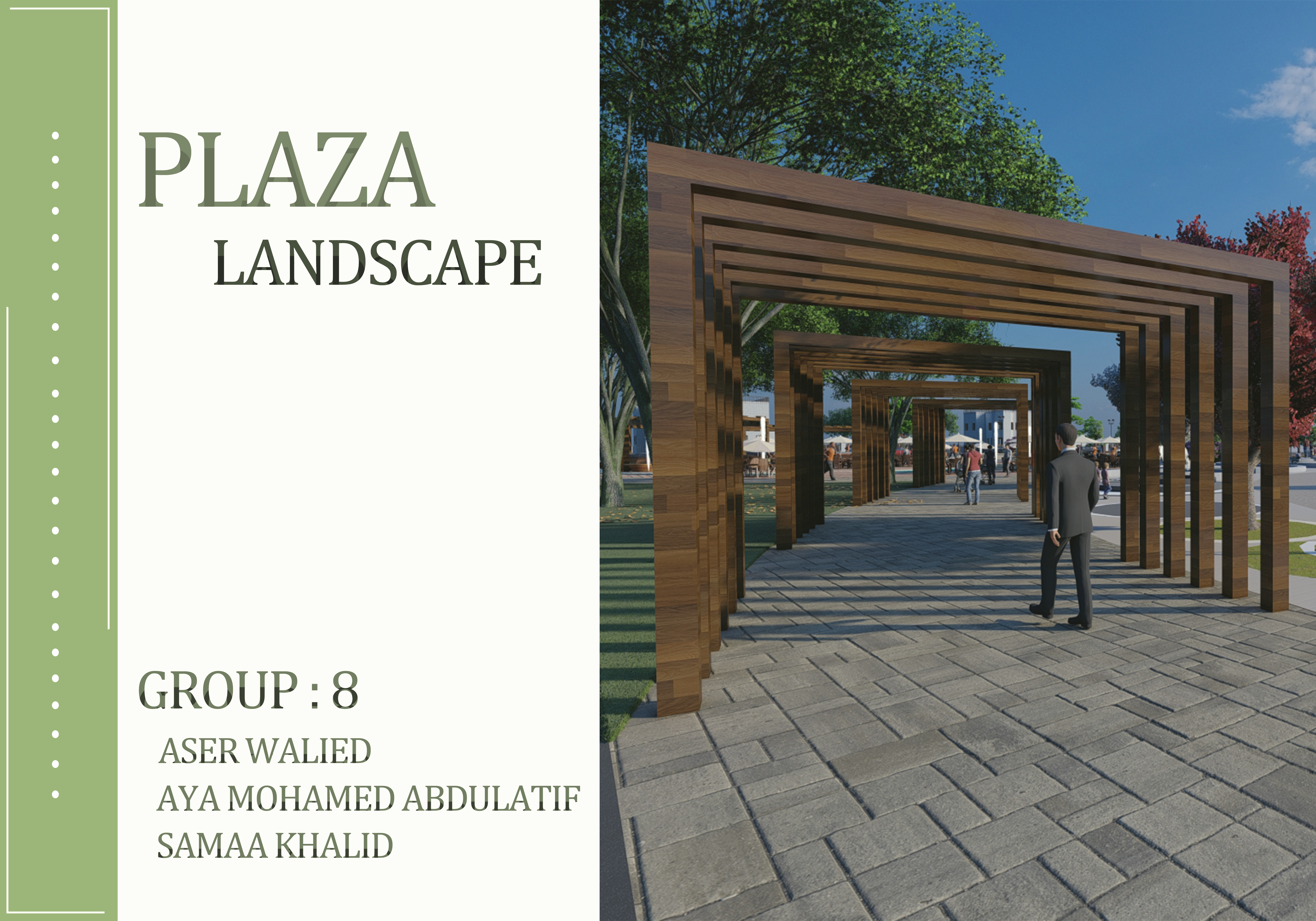 广场景观设计丨Aser walied,Aya Shahin,Sama khalied-4