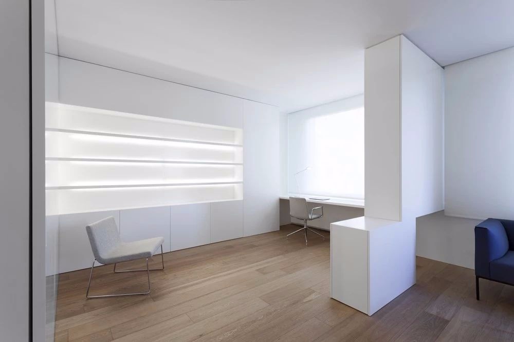 120平米的极简白公寓，用上灯带更美了！-7