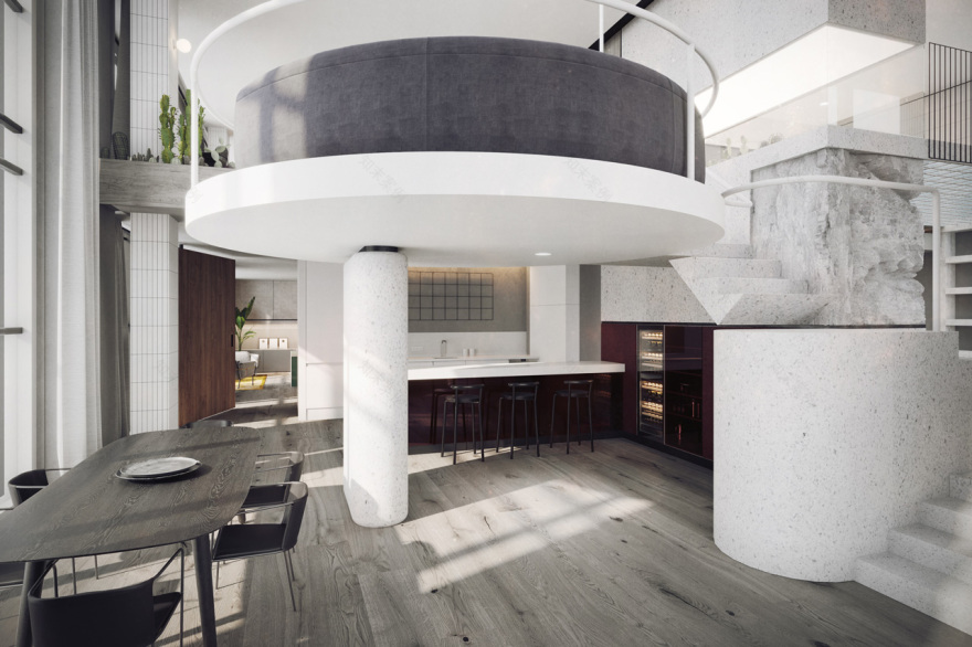 Пентхаус на Белорусской(白俄罗斯大街顶层公寓)丨俄罗斯莫斯科丨Megabudka(建筑事务所)-24