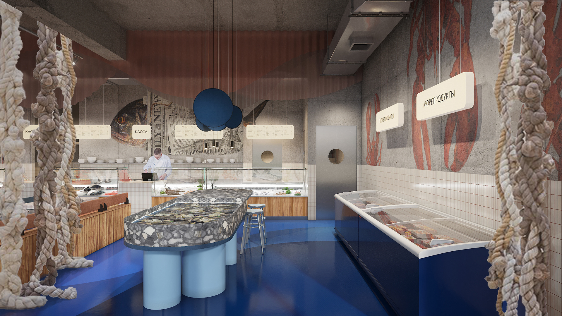 OCEANICA 海鲜餐厅丨俄罗斯马哈奇卡拉丨STUDIO SOO 等-14