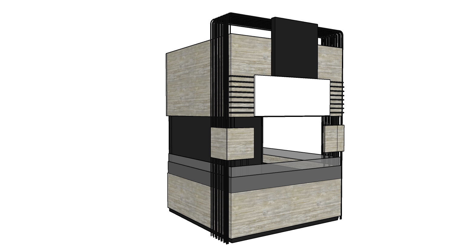 Detailed drawing of a booth-1