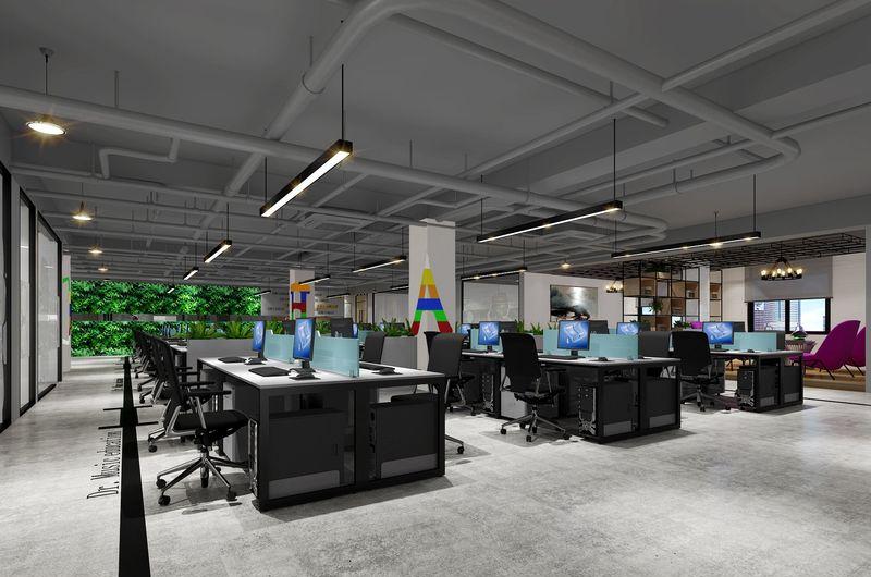 广州乐博士教育装备LOFT风办公室设计，复古与现代的完美融合-12