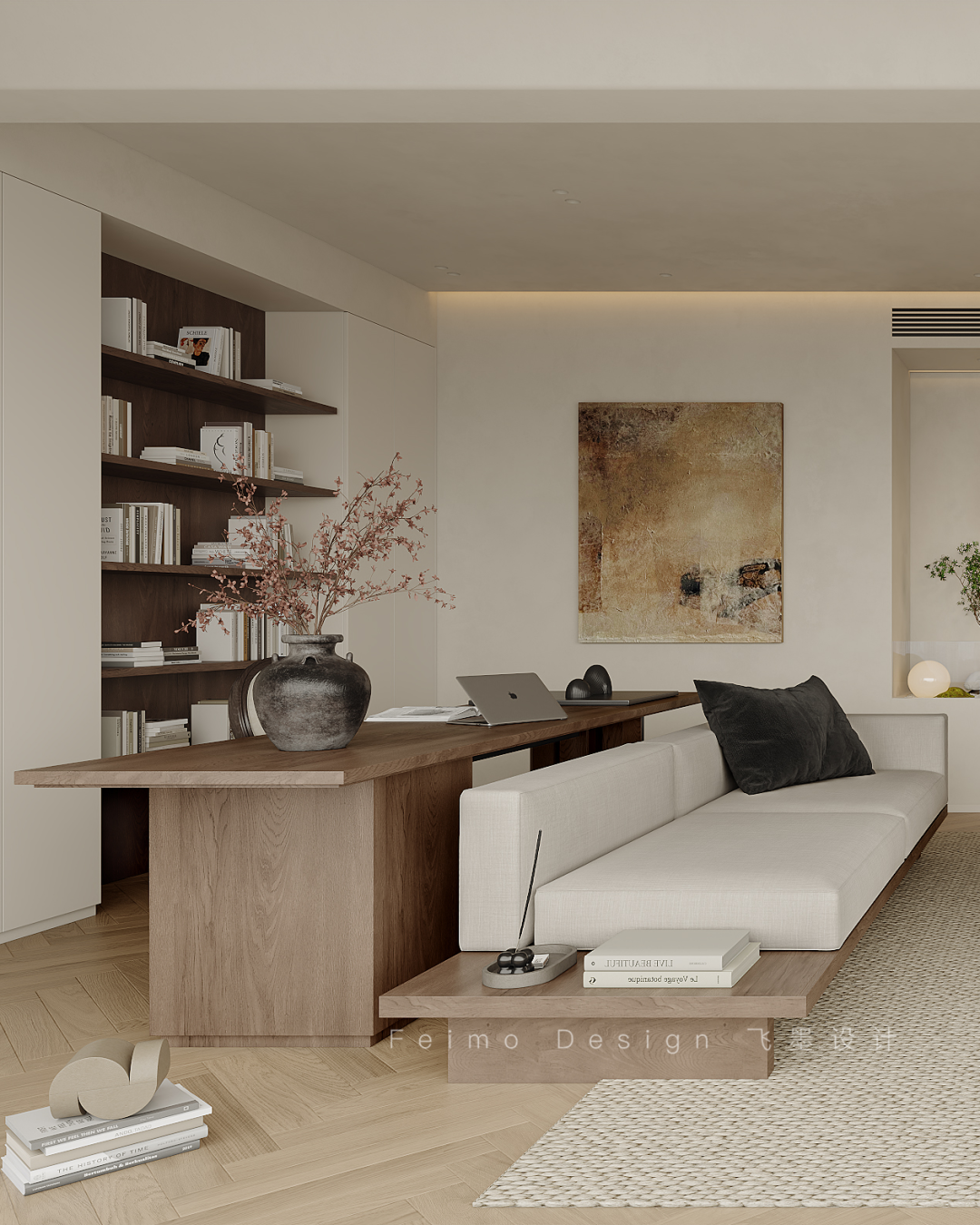 合肥150㎡中古风婚房设计丨中国合肥丨安徽飞墨设计组-24